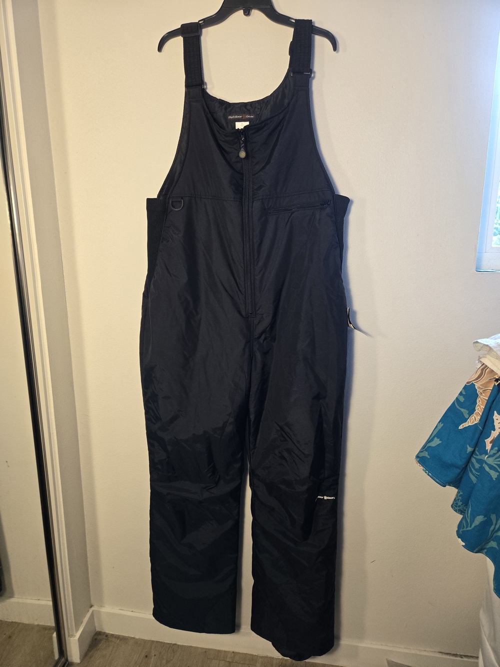 Men's Black Peak Ski Bib Overalls - Insulated Snow Pant